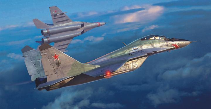 Actual product image Trumpeter MIG-29UB Fulcrum (Izdeliye 9.51)