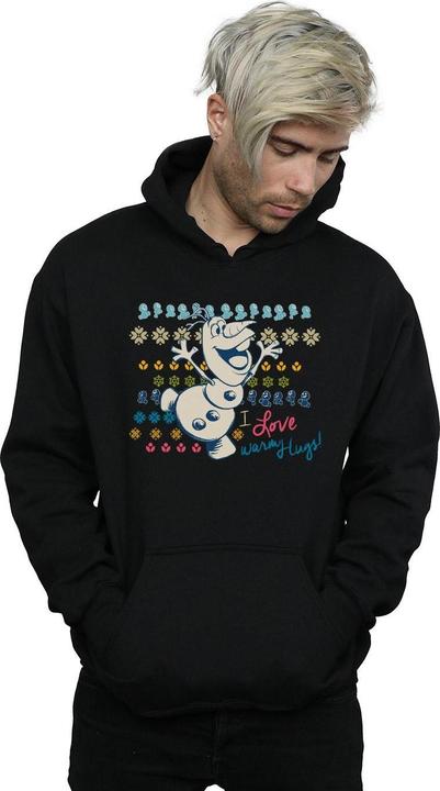Actual product image Disney Mens Frozen I Love Warm Hugs Hoodie (M)