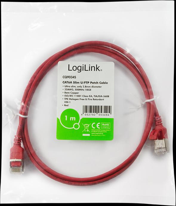 Actual product image LogiLink Network cable (STP, CAT6a, 1.50 m)