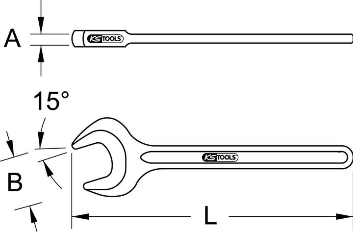 Produktbild KS Tools Einmaul-Kraftschlüssel (41 mm)