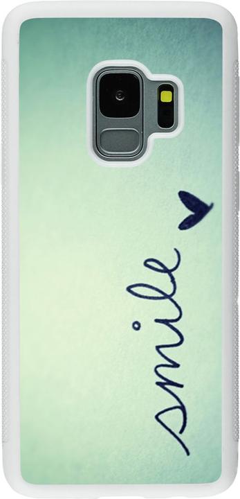 Produktbild PhoneLook Hülle Silikon weiss Smile (Samsung Galaxy S9)