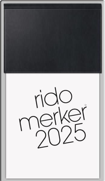 Actual product image Rido Day block 2025 black (Hardcover, German)