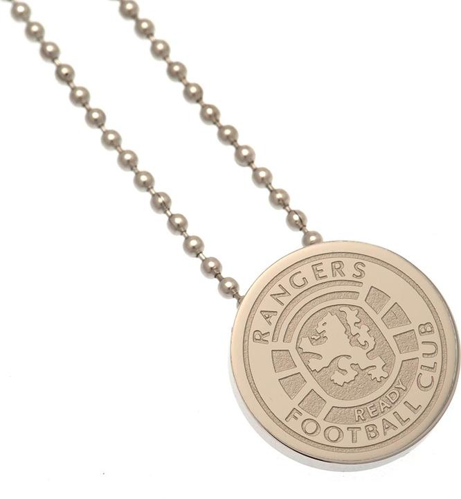 Actual product image Rangers FC Crest Necklace With Pendant Stainless Steel (100% synthetic material)