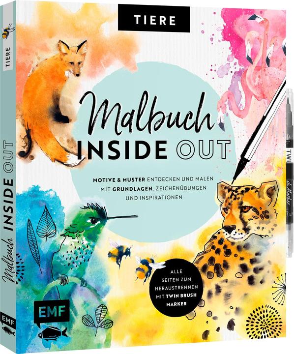 Immagine prodotto Libro da colorare Inside Out: Animali ad acquerello