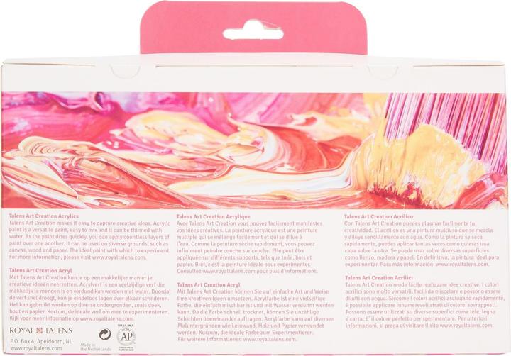 Produktbild Talens Acrylfarbe 6er-Set (Mehrfarbig, 75 ml)