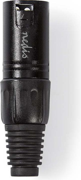 Immagine prodotto Nedis Connettore XLR | diritto | spina | nichelato | a saldare | diametro ingresso cavo: 5,0 mm | Me (XLR)
