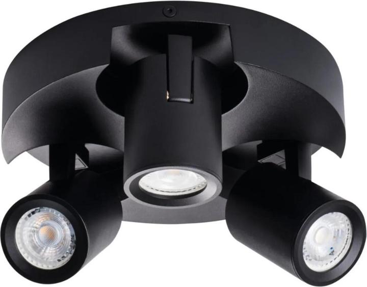 Produktbild Kanlux LAURIN 29127 Wand-Deckenleuchte 3x max. 35W GU10 schwarz (GU10)