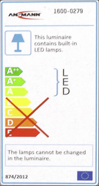 Label énergétique Ansmann FL2400AC 30W/2400lm Projecteur à LED Luminary (2400 lm)
