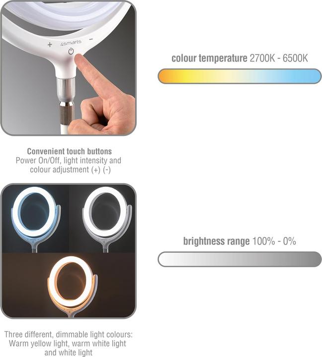 Produktbild 4smarts Videoleuchte Selfie LoomiPod (Ringleuchte)