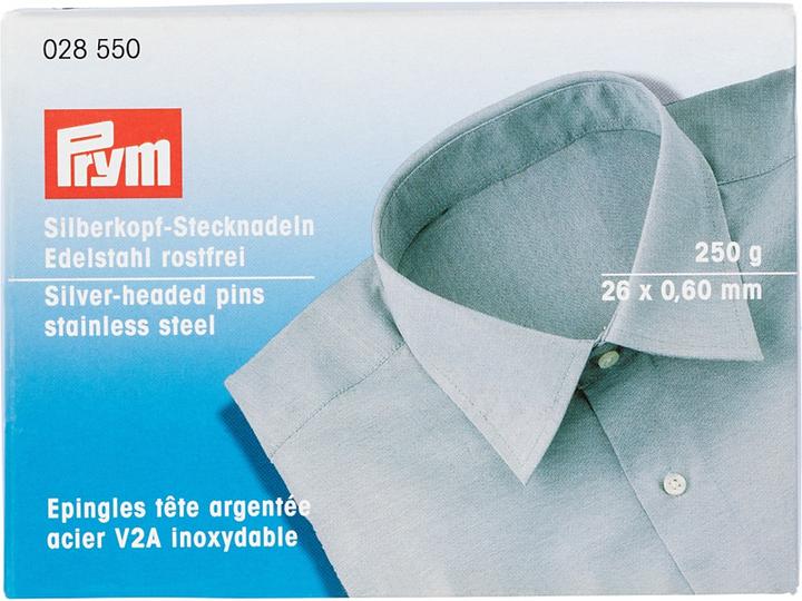 Immagine prodotto Prym Spillo a testa d'argento V2A 0,60 x 26 mm, cartone 250 g