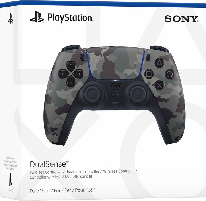 Actual product image Sony DualSense Wireless-Controller - Camouflage Grey (PS5)