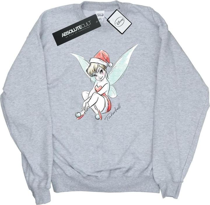 Actual product image Disney Womens/Ladies Tinkerbell Christmas Fairy Sweatshirt (XL)