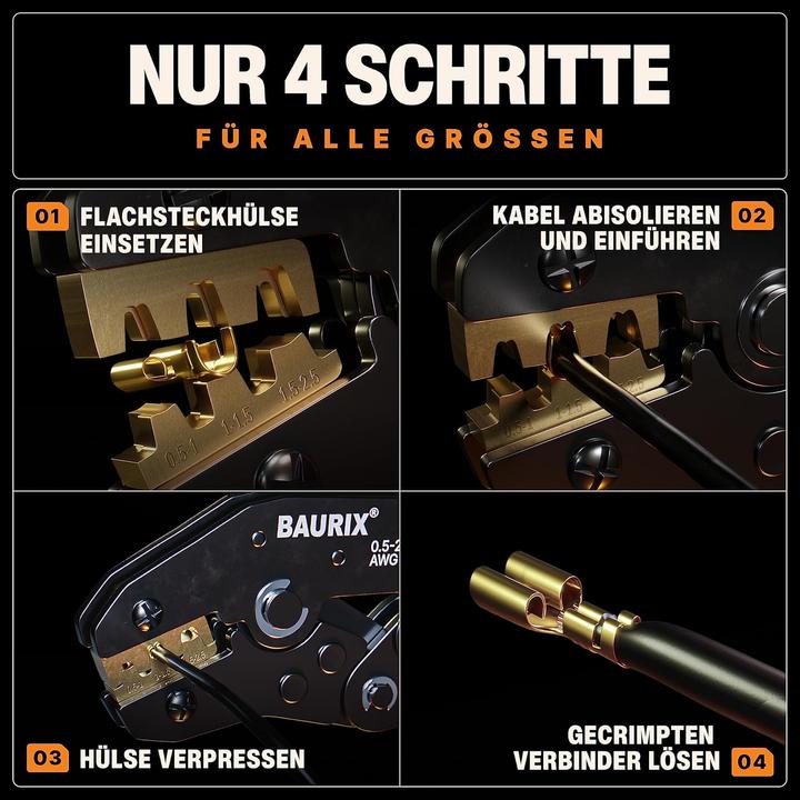 Produktbild Baurix Crimpzange Kairon