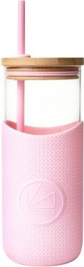 Produktbild Neon Kactus Glass Tumbler - Glas Becher mit Strohhalm (1 l)