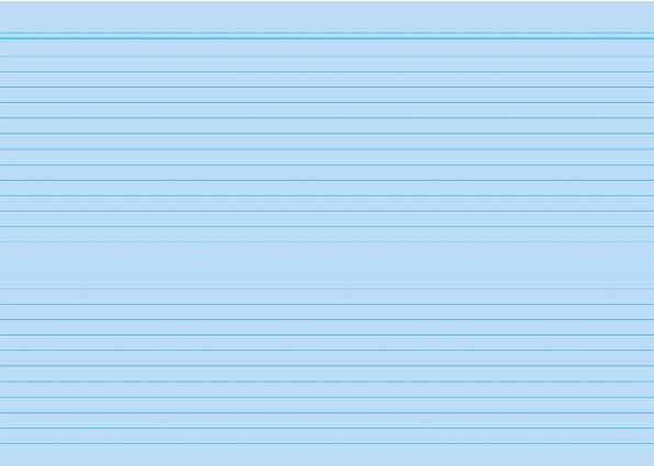 Rnk Index cards blue, design: lined, DIN A8 (170 g/m², 100 x)