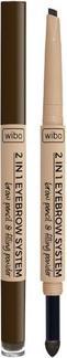 Wibo 2 In 1 Eyebrow Eyebrow Eyebrow Pencil System No. 3 2G