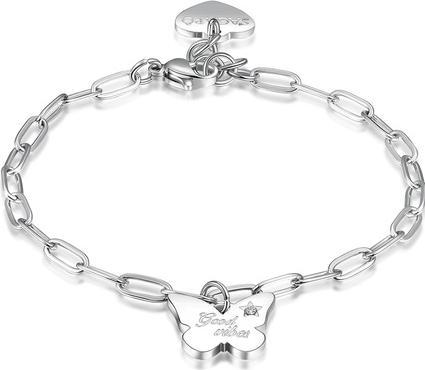 Immagine prodotto Sagapo S'Agapo SBM55 Women's Steel Bracelet with Butterfly Symbol