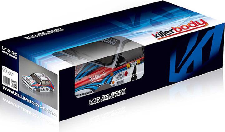 Carrosserie Killerbody Lancia Delta HF Integrale 16V - Échelle 1/10 195mm - Rallye Blanc - Neuf