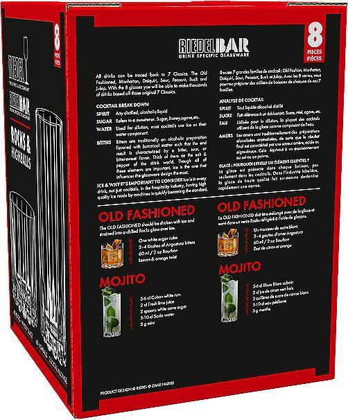Image du produit Riedel Verrerie spécifique aux boissons ROCKS & HIGHBAS (8 x, Verres à long drink)