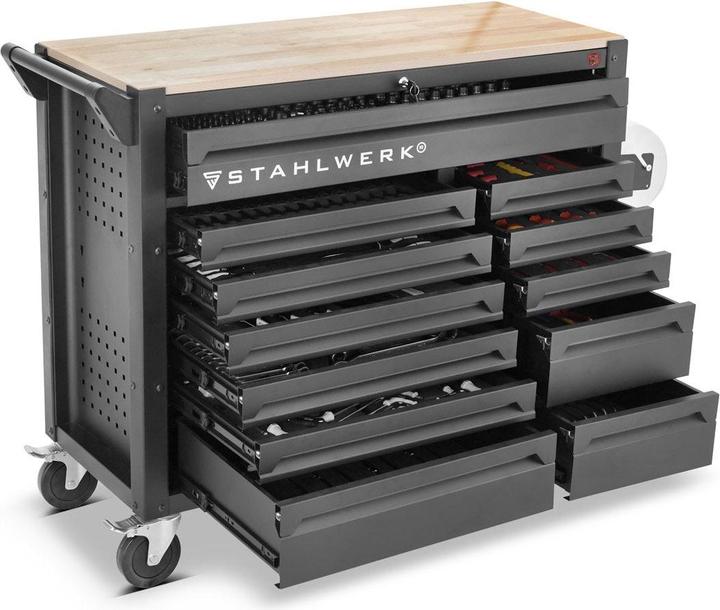 Actual product image Stahlwerk Workshop trolley DINO Tool trolley XXL Assembly trolley 364 tools CrV (364 x)