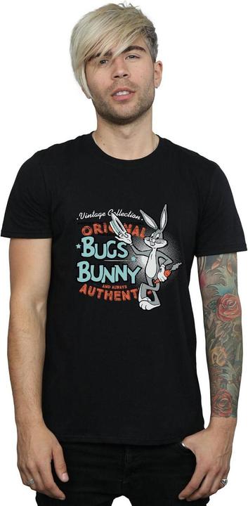 Image du produit Looney Tunes Mens Bugs Bunny Vintage Cotton T-Shirt (S)