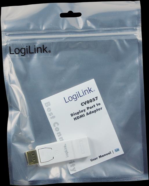 Actual product image LogiLink DisplayPort to HDMI (HDMI, 6.40 cm)