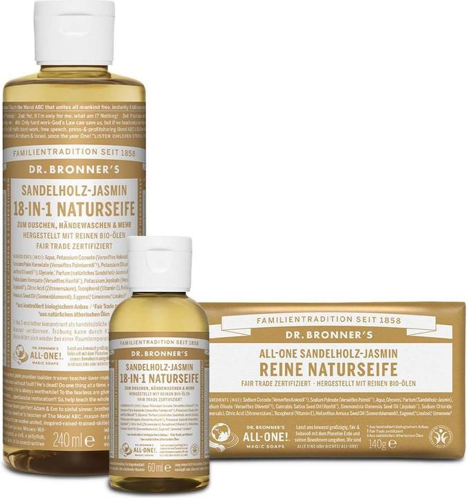 Image du produit Dr. Bronner's Bois de santal Jasmin (Savon de Marseille)
