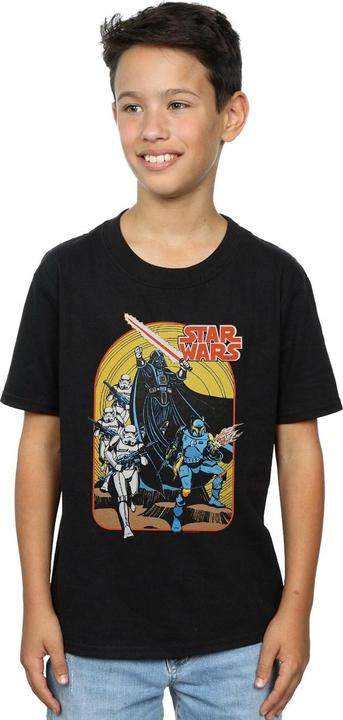 Actual product image Star Wars Boys Vintage Comic Scene T-Shirt (140, 146)
