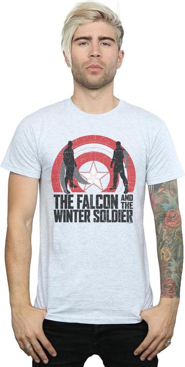 Produktbild The Falcon And The Winter Soldier Shield Silhouettes TShirt (5XL)