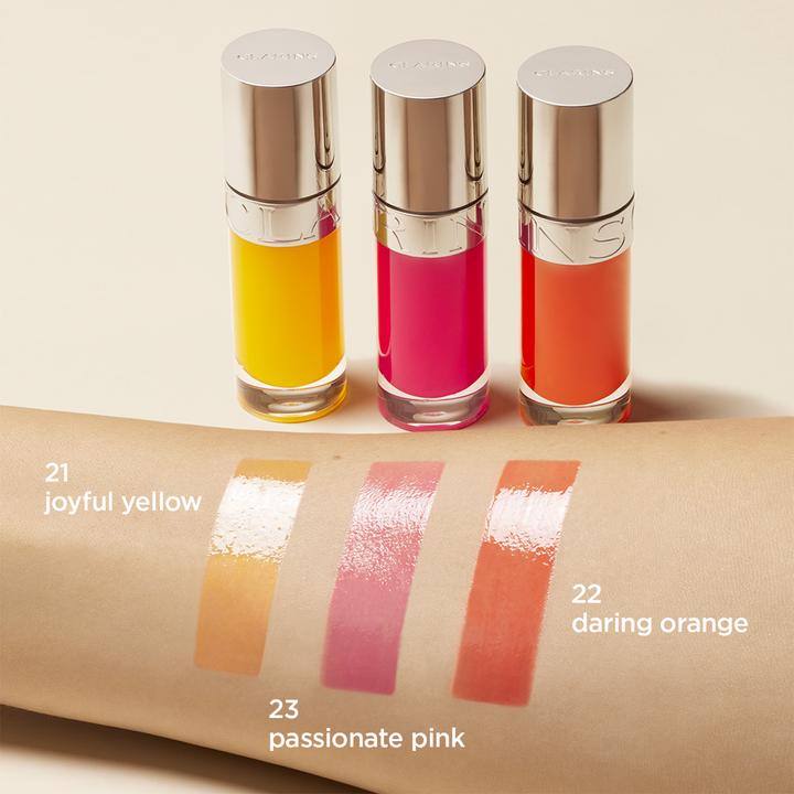 Image du produit Clarins Lip Comfort Oil Power of Colours 22 Daring Orange 7ml (22 Daring Orange)