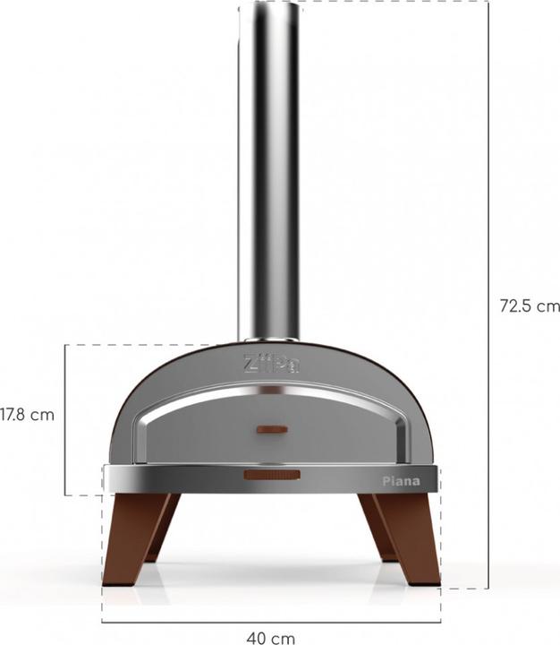 Immagine prodotto Ziipa Terracotta (Legno del forno per pizza)