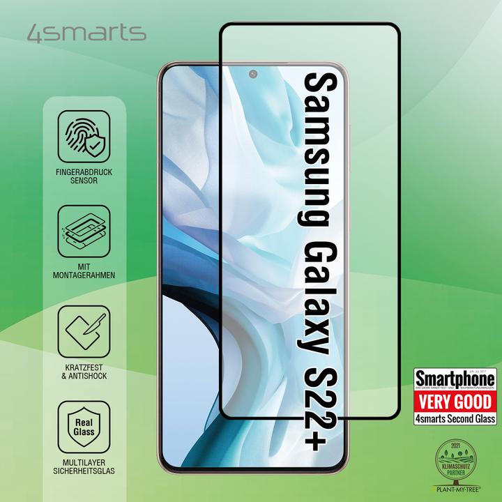 Actual product image 4smarts Screen protector Second Glass X-Pro Full Ultrasonix Galaxy S22+ (1 Piece, Samsung Galaxy S22+)