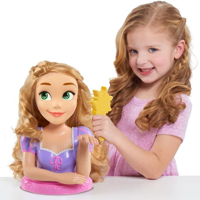 Immagine prodotto Just Play Principessa Disney - Testa di Rapunzel Deluxe - circa 30 cm