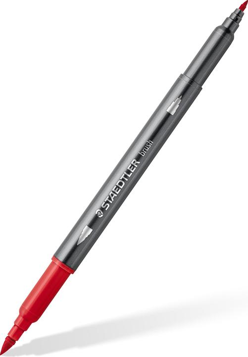 Actual product image Staedtler Double fibre-tip pens Australia, box of 6, 2 tips, line width: 1.0 (6.0 mm, 6 x)