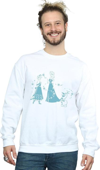 Actual product image Disney Mens Frozen Magic Snowflakes Sweatshirt (XL)
