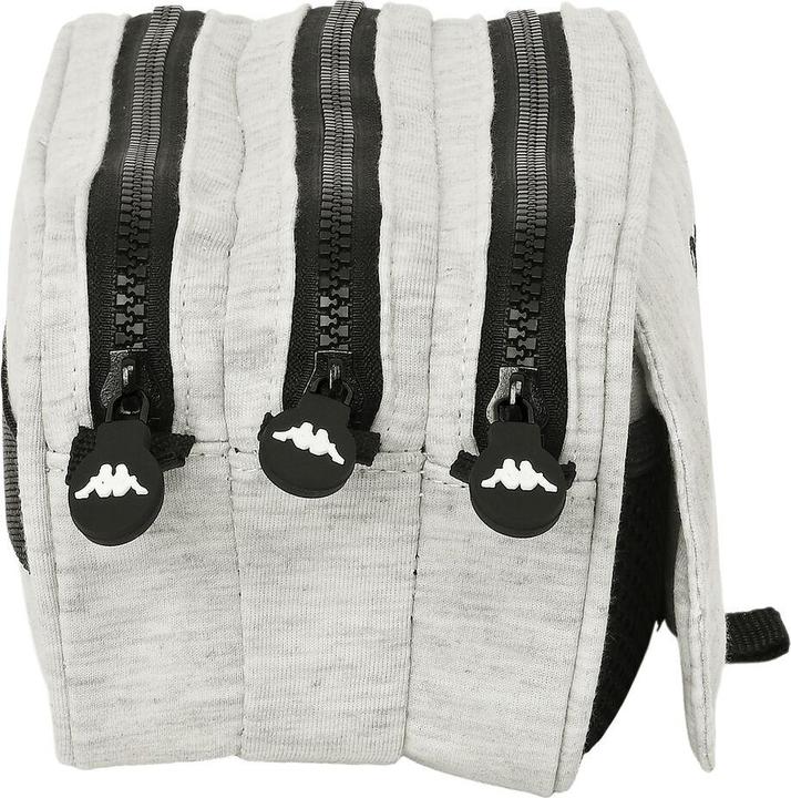 Actual product image Kappa Triple multipurpose pouch Grey knit Grey (21.5 x 10 x 8 cm)