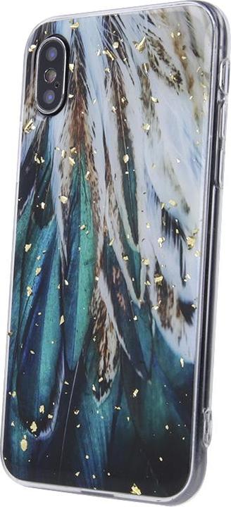 Immagine prodotto OEM Custodia Gold Glam per Samsung Galaxy S24 con piume (Samsung Galaxy S24+)