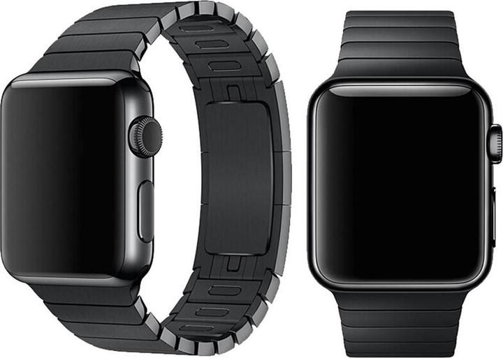 Produktbild Devia Armband Elegantes Gliederarmband für Apple Watch 49mm/ 45mm/ 44mm/ 42mm space schwarz (Edelstahl)