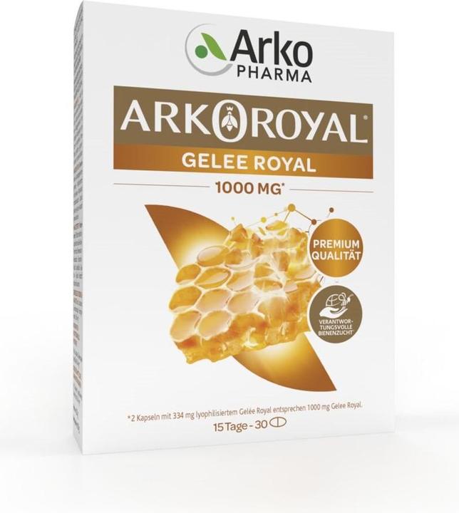 Image du produit Arkopharma Arkoroyal Premium Gelée Royal Kapseln 1000mg (30 pièce(s), Capsules, 46 g)