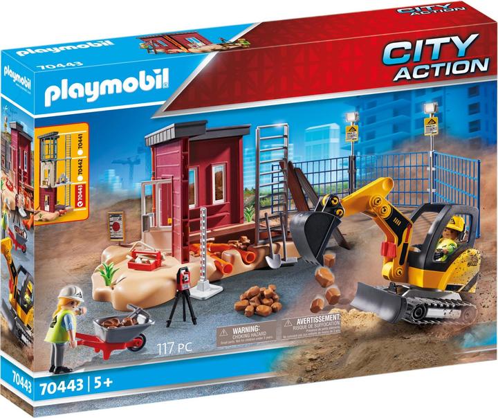 Image du produit Playmobil Mini-pelle avec composant (70443, Playmobil City Action)