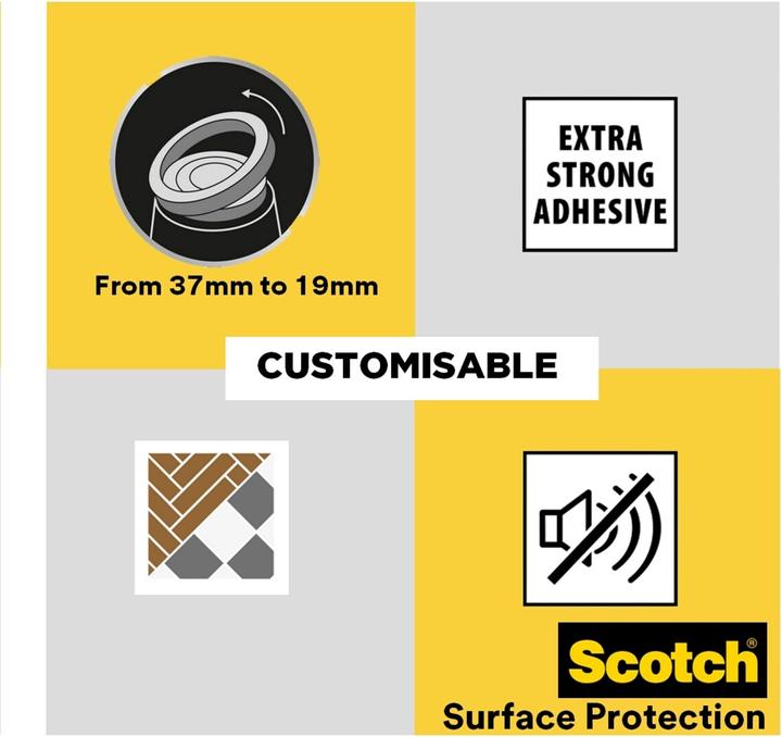Produktbild Scotch Stuhlbeingleiter (Filzgleiter, 4 Stück)