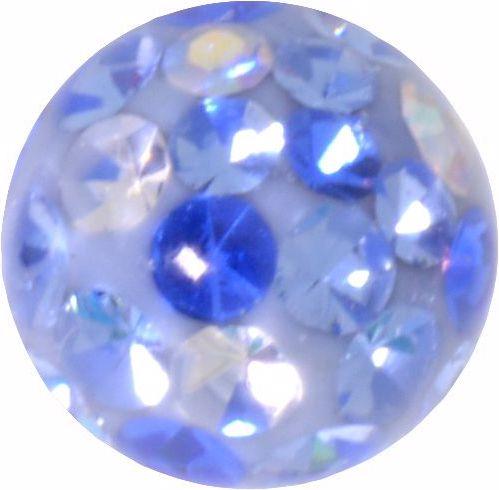 Actual product image Bijouteria Piercingball (Surgical steel 316L, Epoxy resin, Crystal)