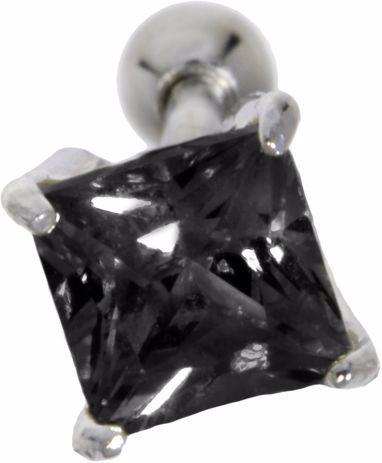 Produktbild Bijouteria Ohrpiercing (Chirurgenstahl 316L, Messing mit Silberbeschichtung, Zirkonia)