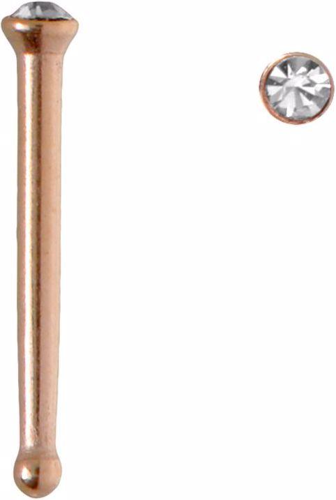Image du produit Bijouteria Piercing nez (Acier chirurgical 316L, Cristallin, Revêtement PVD (couleur or))