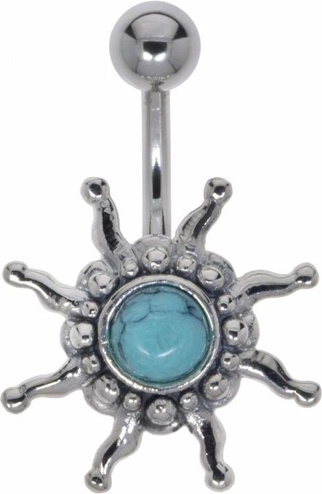 Produktbild Bijouteria Bauchpiercing (Chirurgenstahl 316L, Schmuckstein, Silber 925)