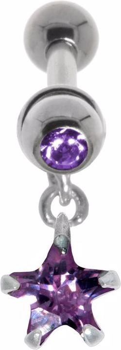 Immagine prodotto Bijouteria Piercing orecchio (Acciaio chirurgico 316L, Vetro (di orologio), Ottone con placcatura in argento, Zirconia)
