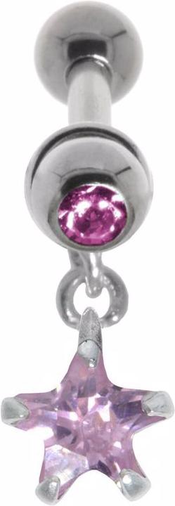 Produktbild Bijouteria Ohrpiercing (Chirurgenstahl 316L, Kristall, Messing mit Silberbeschichtung, Zirkonia)