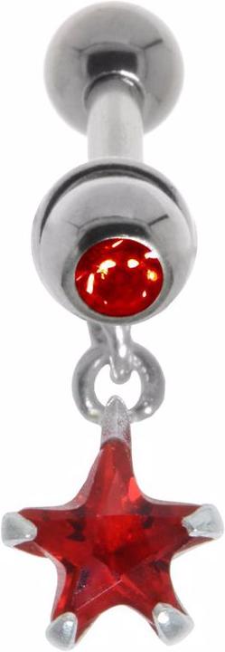 Produktbild Bijouteria Ohrpiercing (Messing mit Silberbeschichtung, Zirkonia, Chirurgenstahl 316L, Kristall)