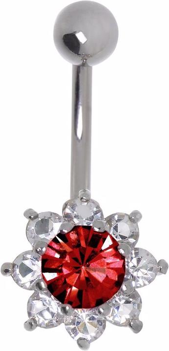 Image du produit Bijouteria Piercing nombril (Acier chirurgical 316L, Cristallin, Laiton rhodié)