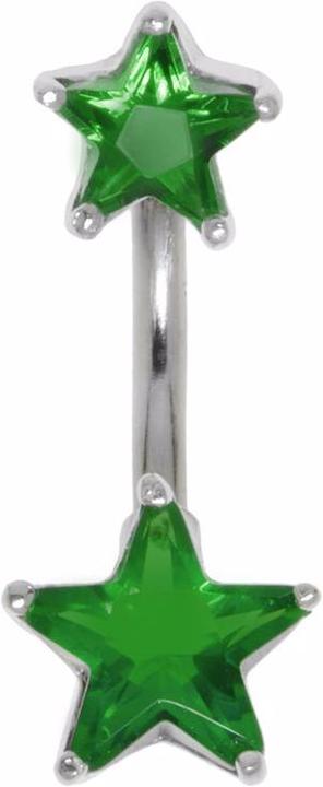 Produktbild Bijouteria Bauchpiercing (Chirurgenstahl 316L, Kristall, Silber 925)